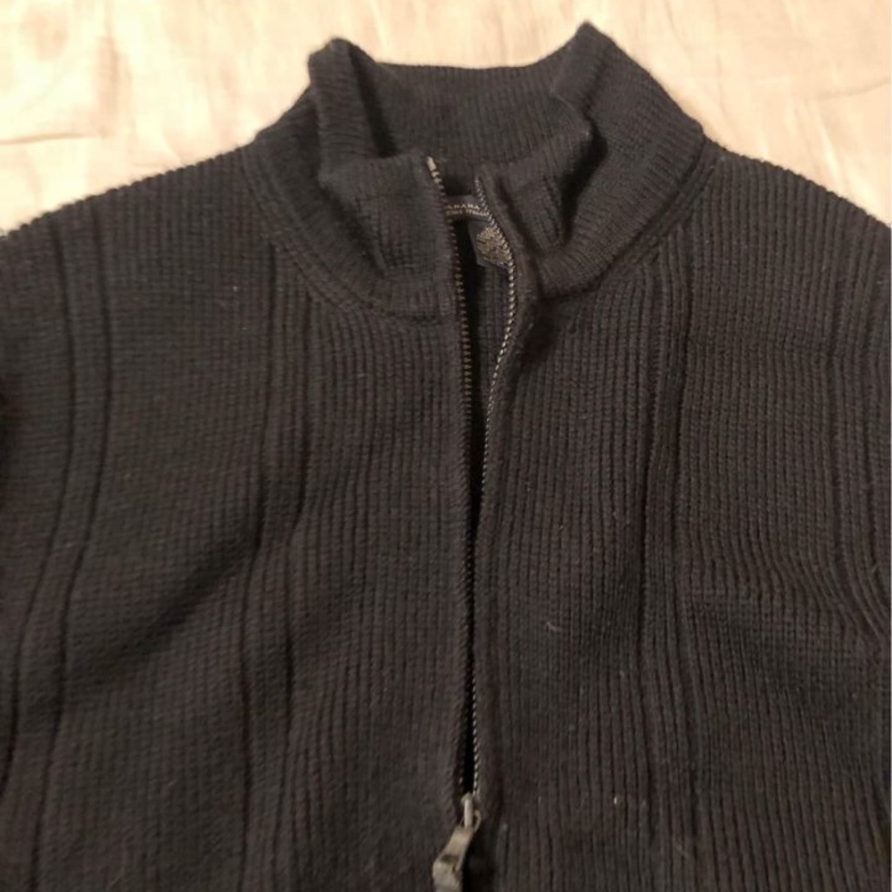 100% Italian Merino Wool Banana Republic full zipper jacket.  Elegant.  XL.